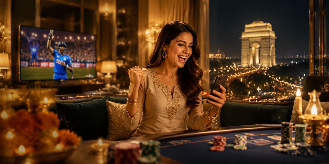 Delhi local player enjoying lottery games on mobile